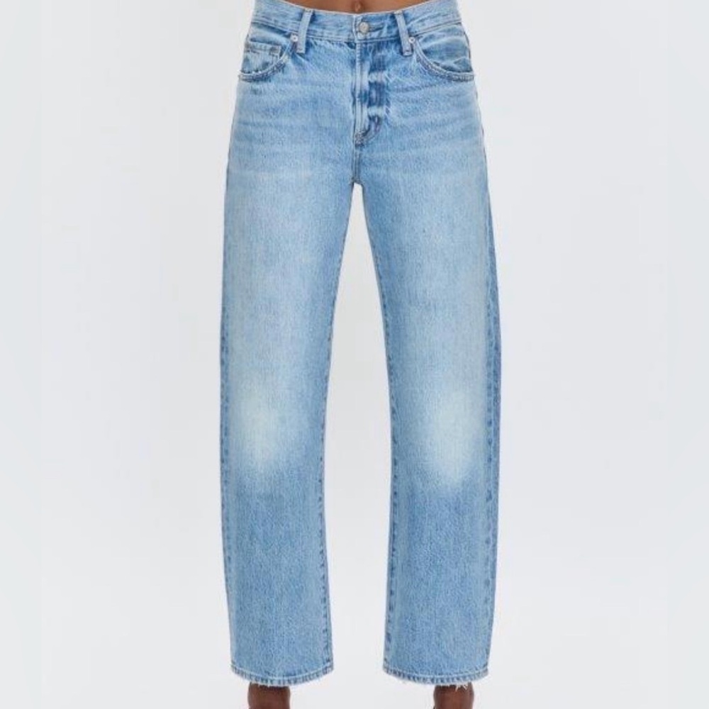 Lexi Mid Rise Bowed Leg Jeans in Athens